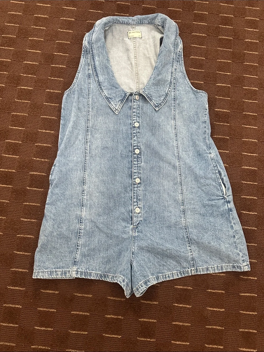 WE THE FREE DOVER COLLARED ROMPER - Picture 1 of 3